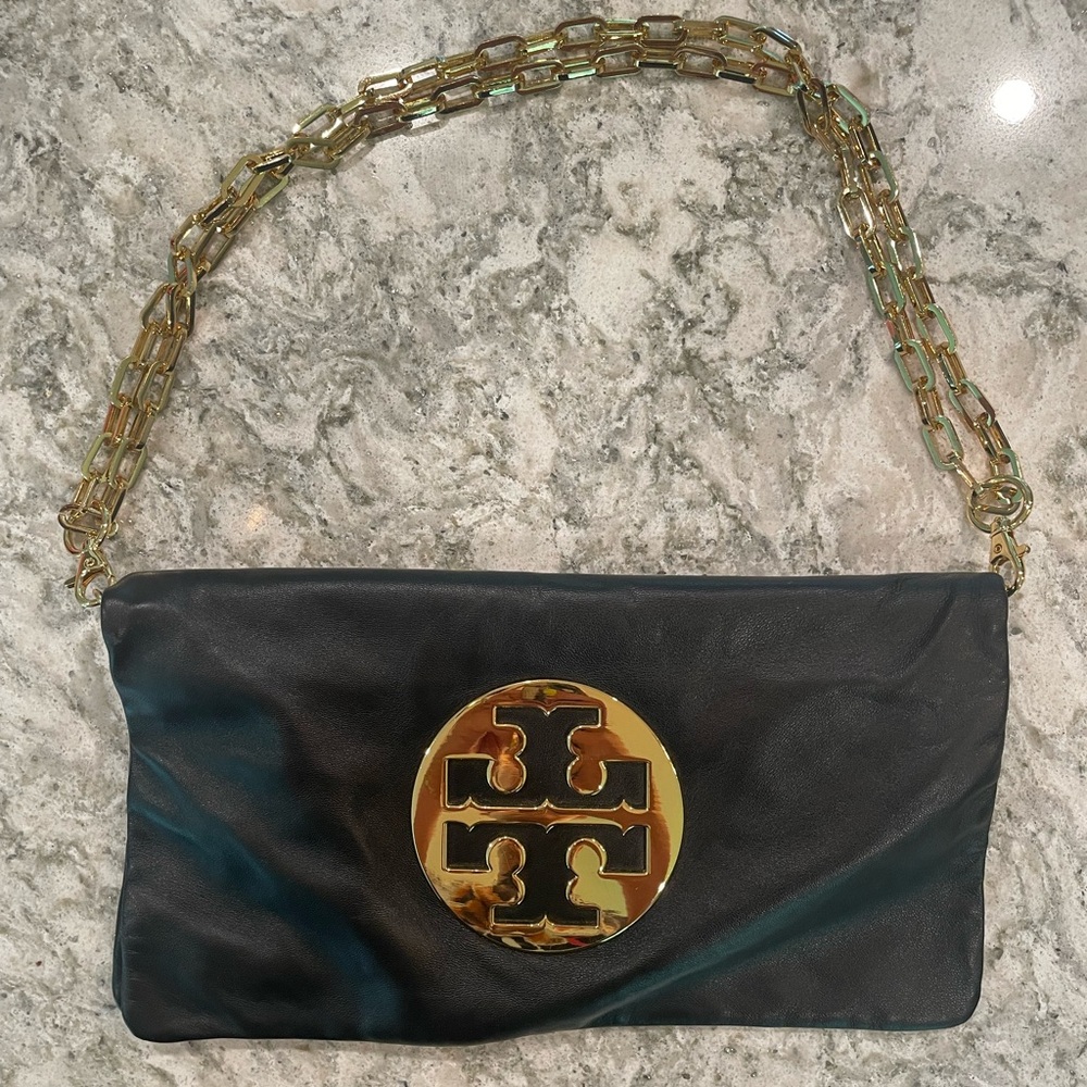 Tory Burch black leather bag.